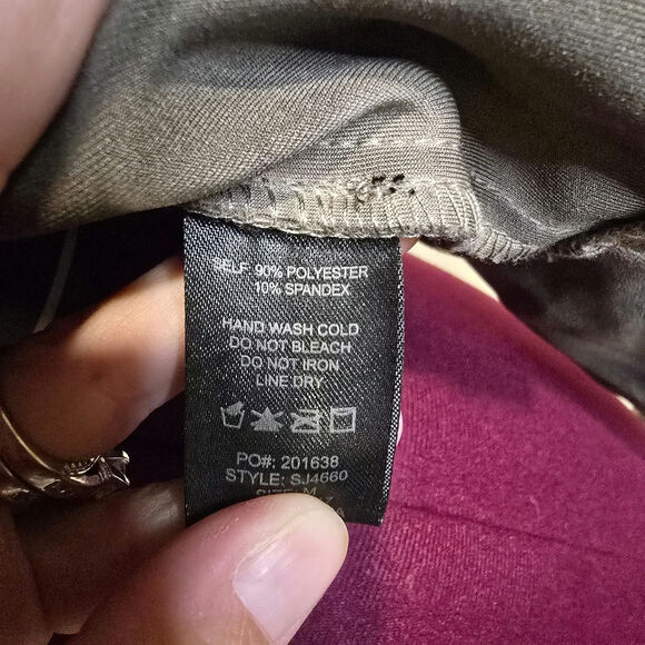 Women's Shinestar Gray Faded Look Suede Cropped Jacket | Size Medium - Picture 10 of 10